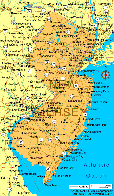 Clifton New Jersey Map