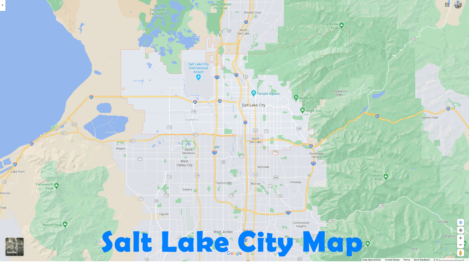27+ Salt Lake City Utah Map Usa Images