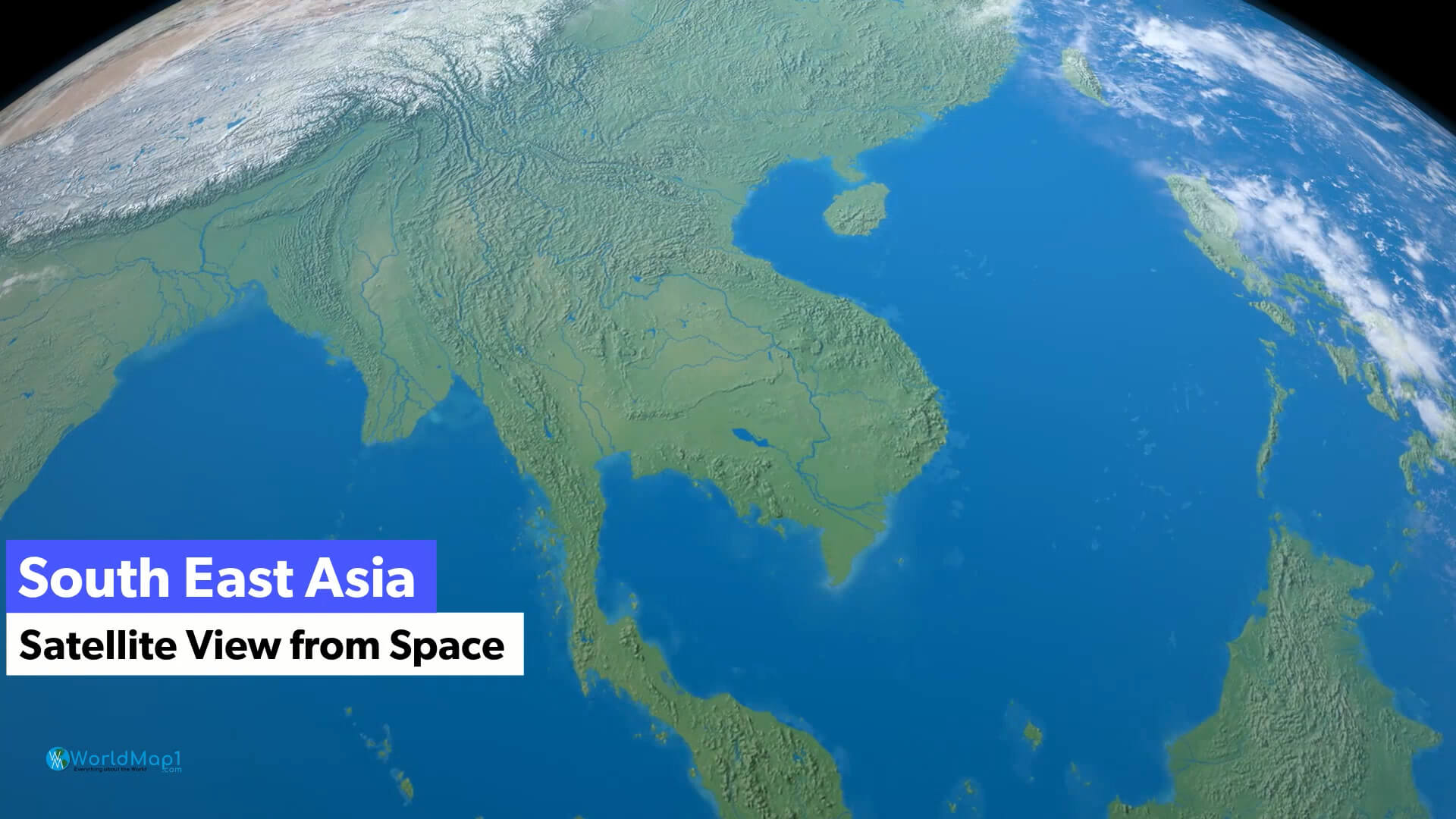 ASIA from Space and Asian Countries Satellite View 1