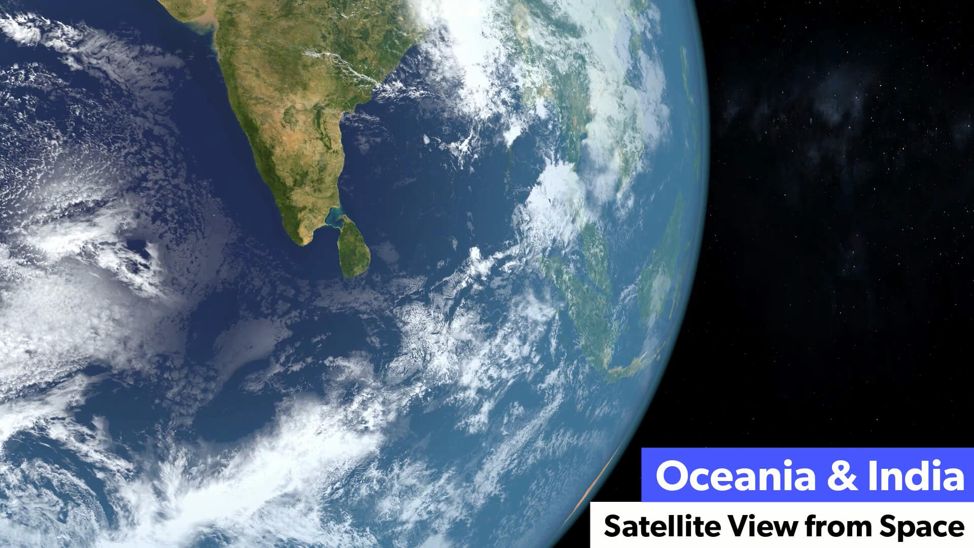 Oceania and Australia Satellite Views from Space 1