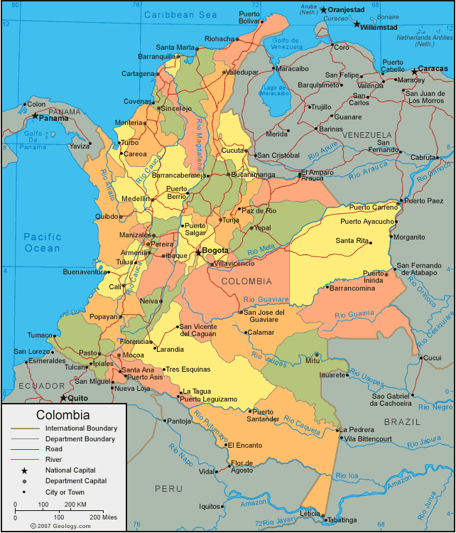 Map of Colombia