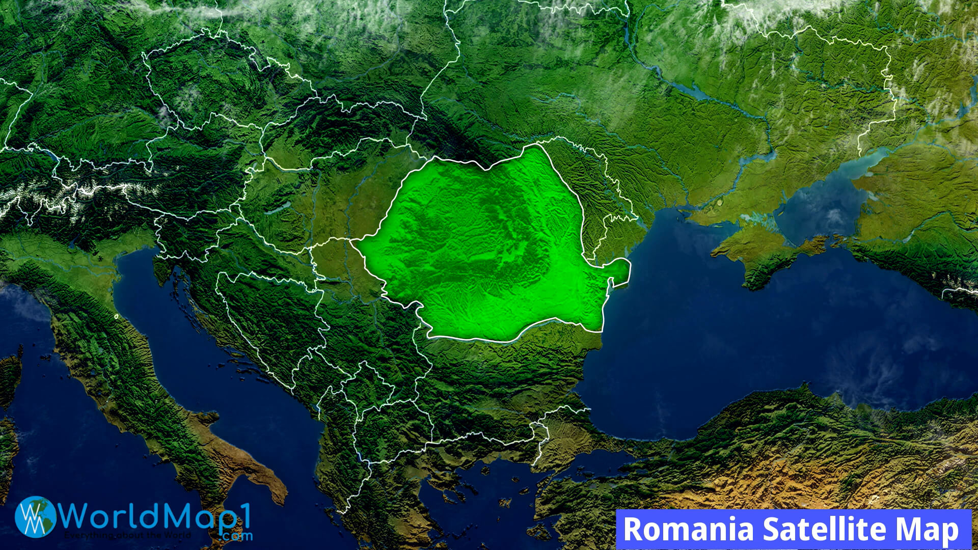 High Detailed Romania Map