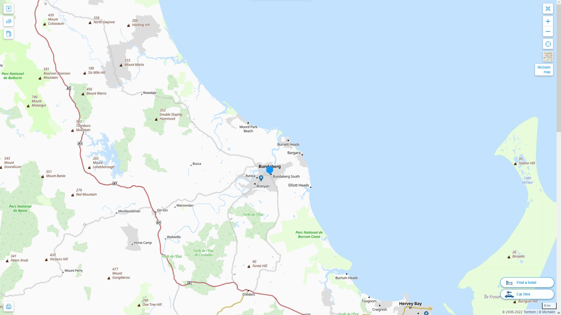 Bundaberg Map - Australia