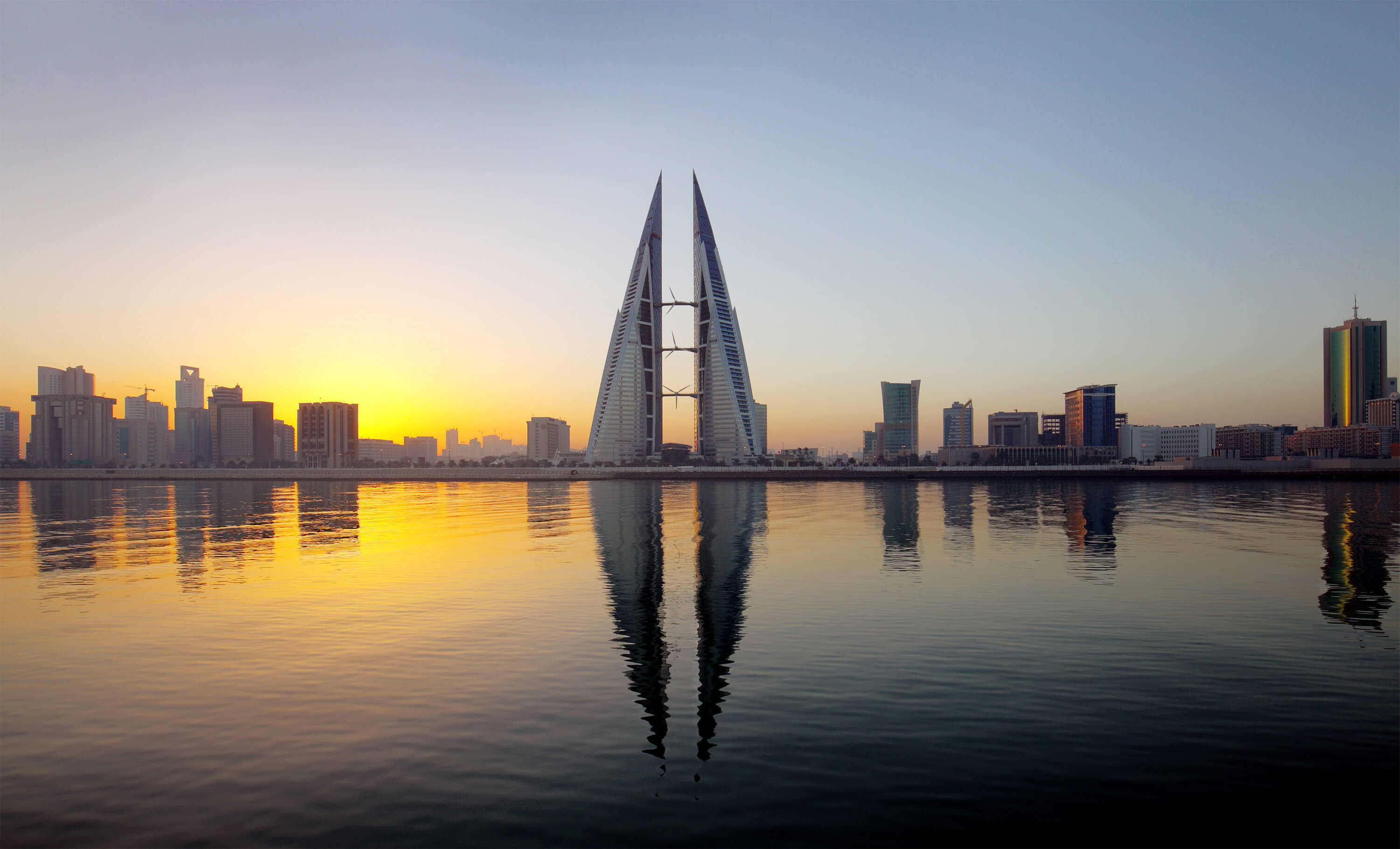 Bahrain Skyline Sunrise