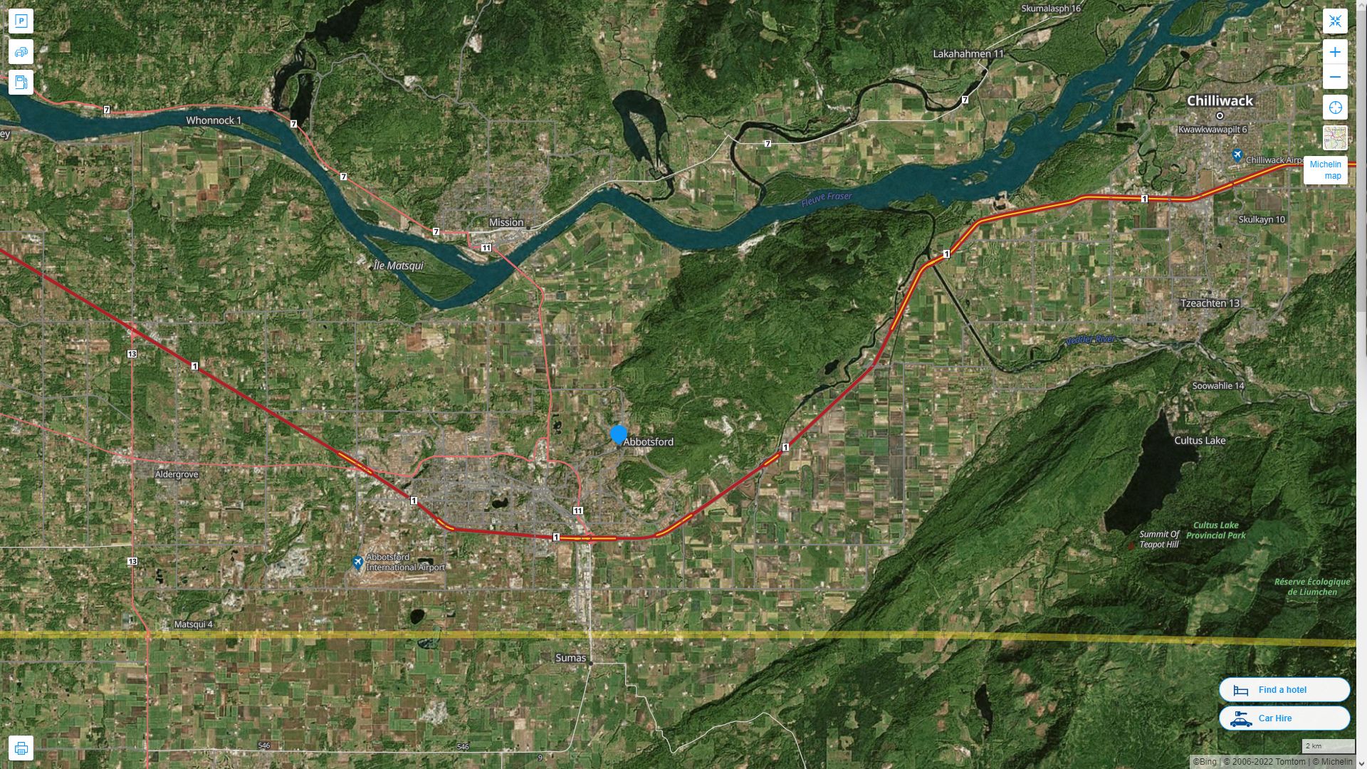 Abbotsford Map - Canada