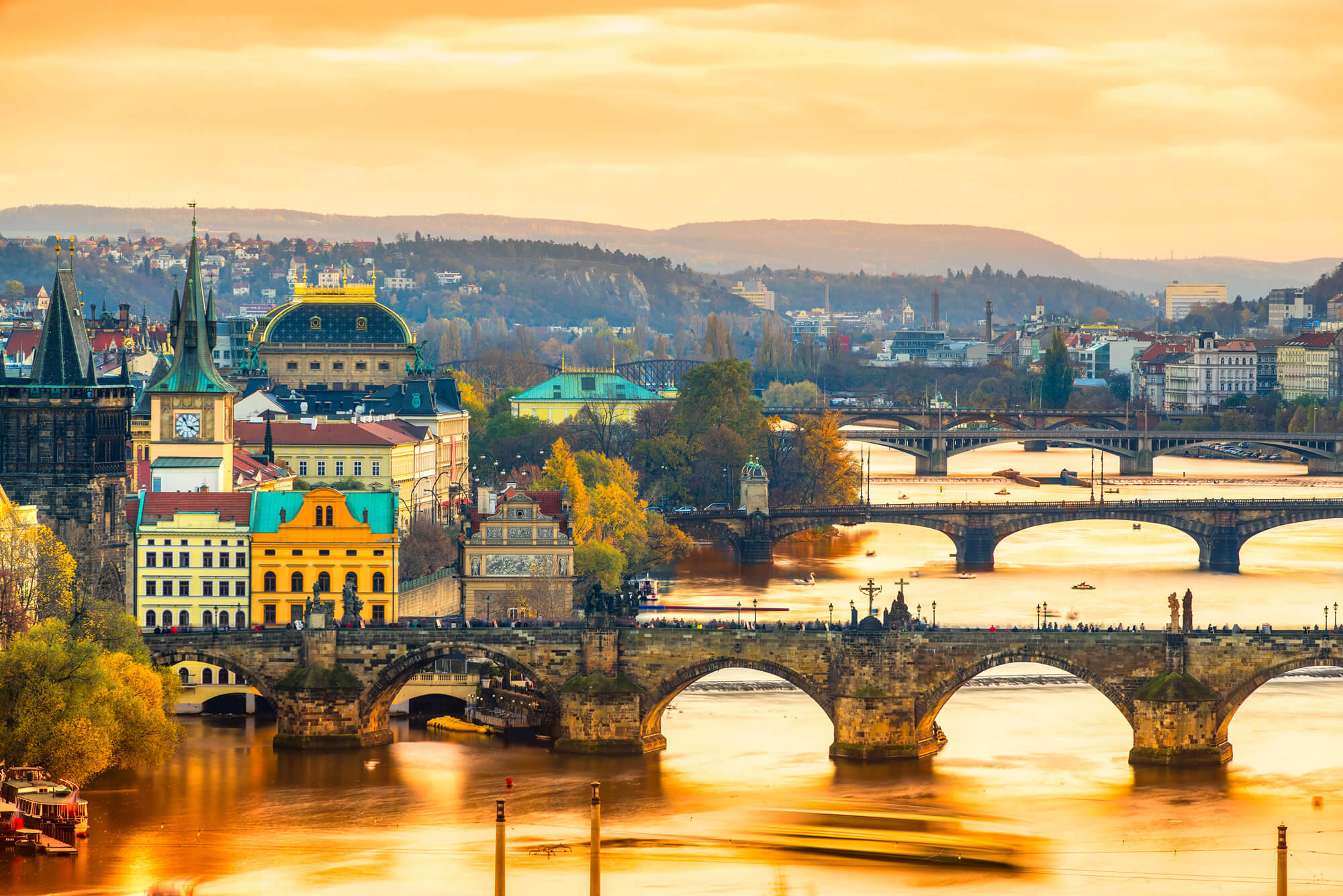 Charles Bridge and Old Townl, Prague