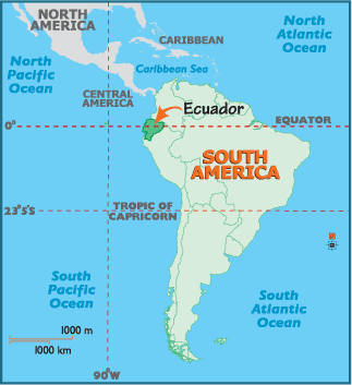 Ecuador Country In World Map Ecuador Map And Ecuador Satellite Images