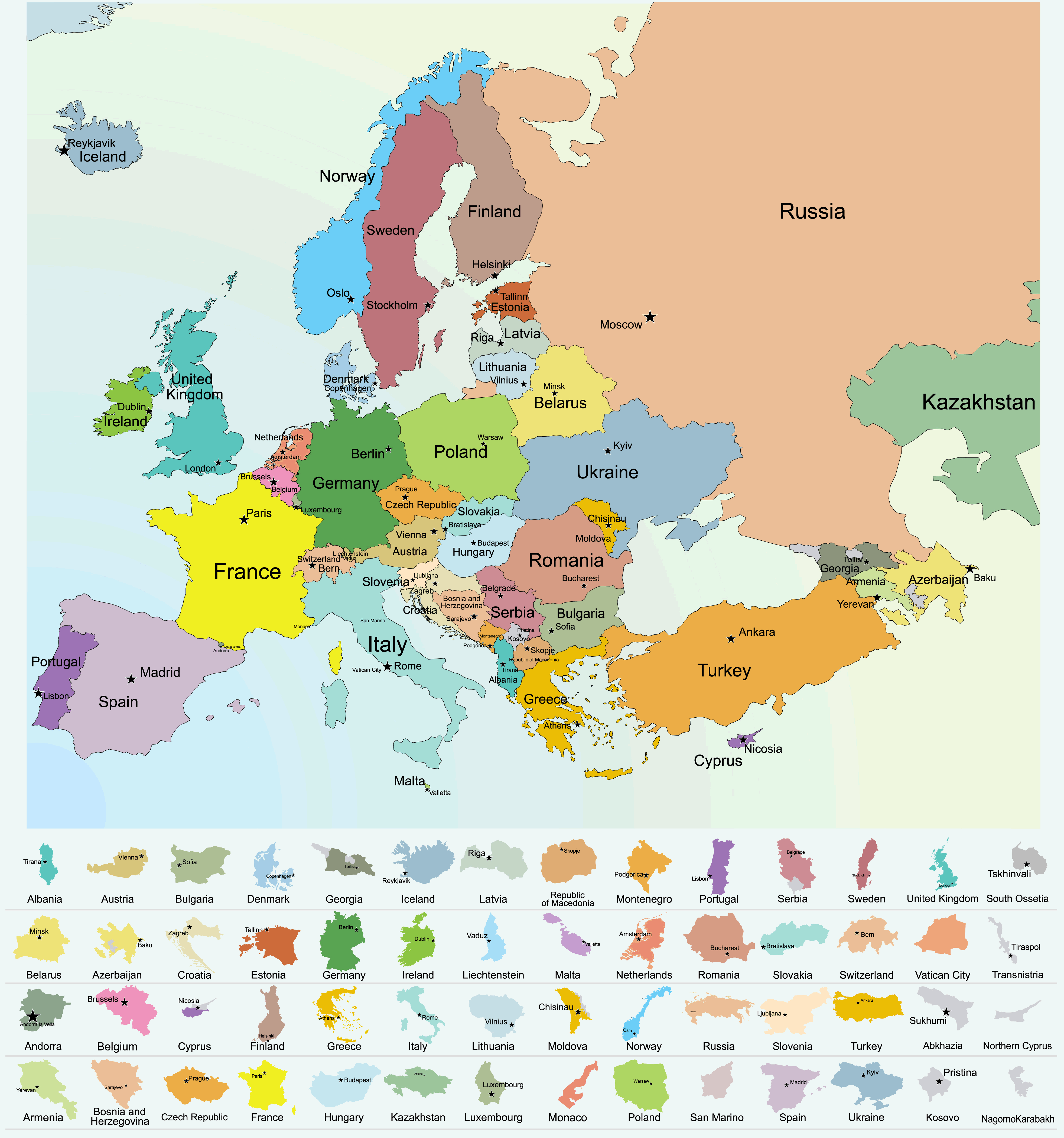 Map Europe