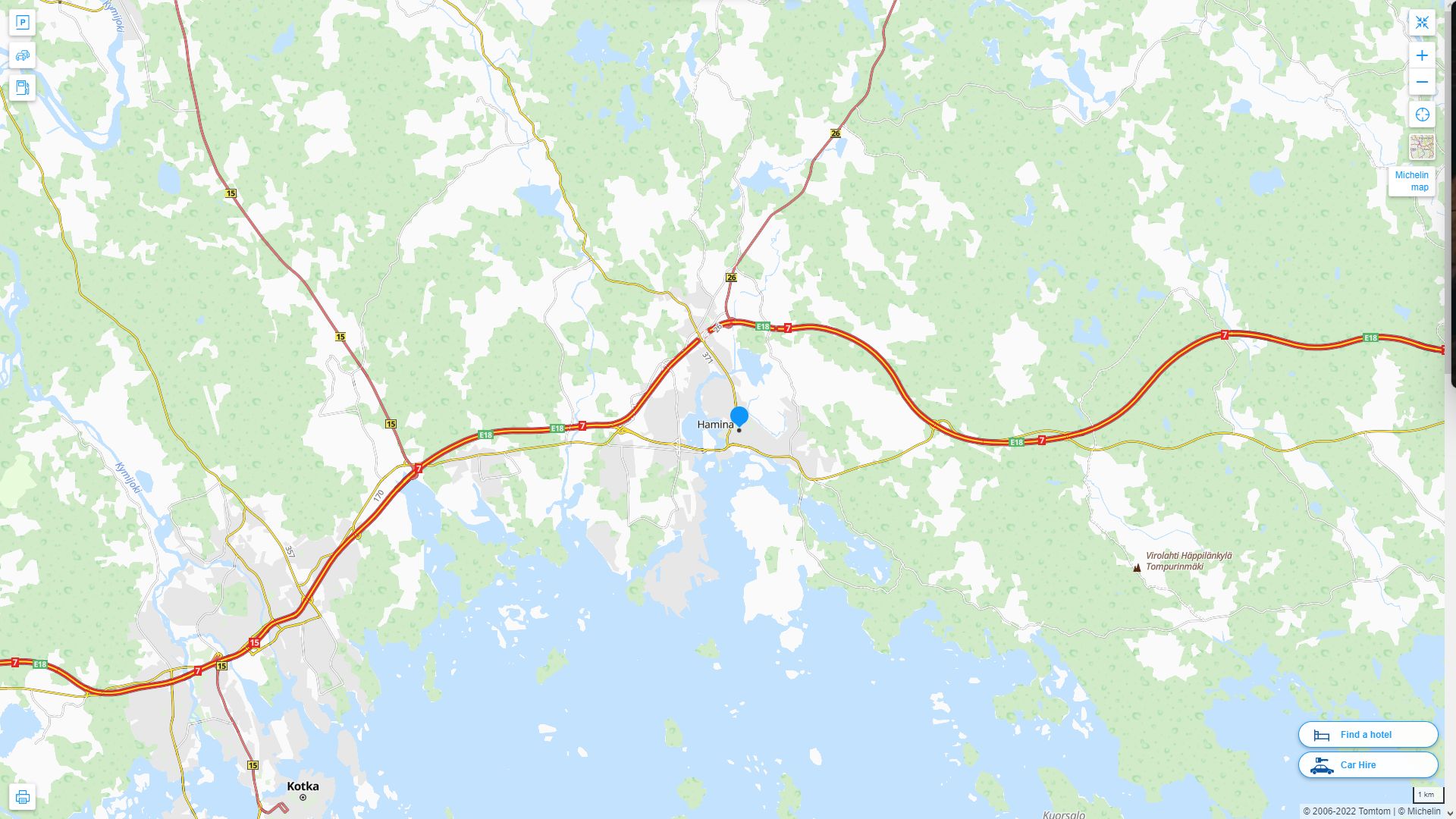 Hamina Map and Hamina Satellite Image