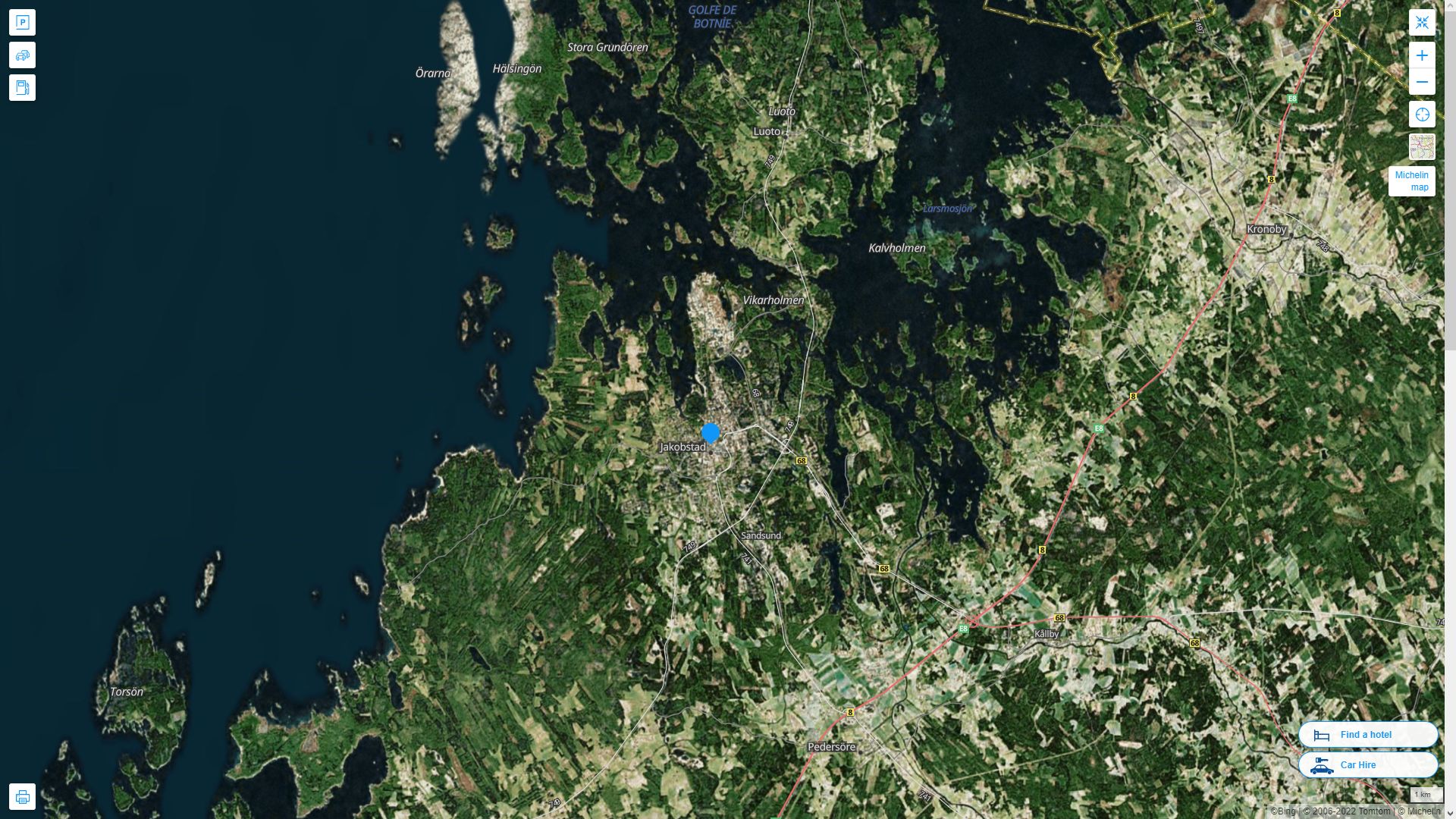 Jakobstad Map and Jakobstad Satellite Image