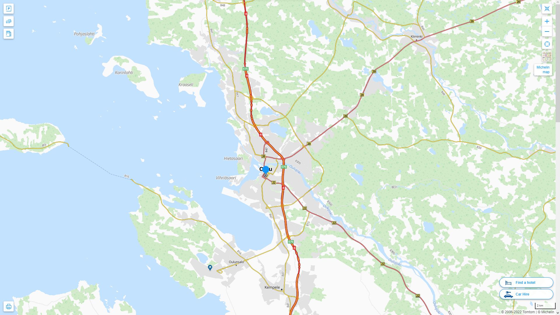 Oulu Map and Oulu Satellite Image