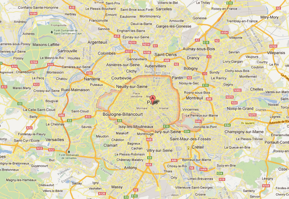 Paris Map And Paris Satellite Image
