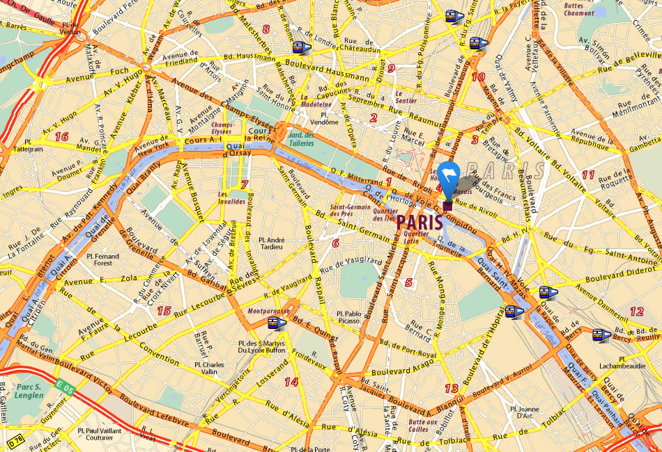 Paris Map and Paris Satellite Image