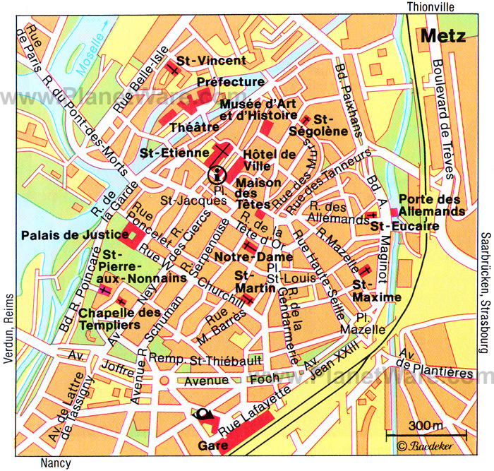 Saint Etienne Map - France