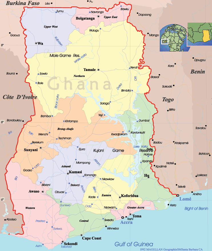 Tamale Map and Tamale Satellite Image