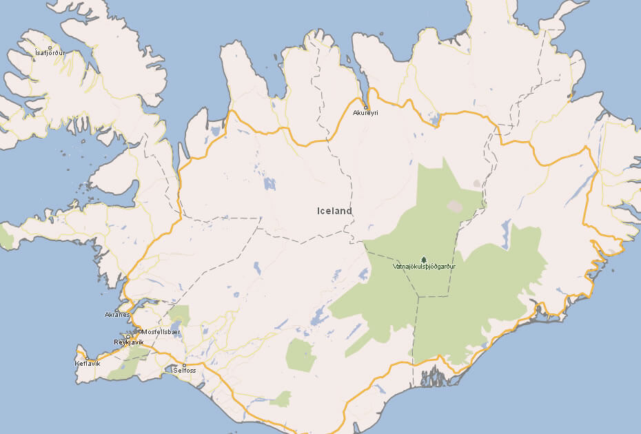 Iceland Map and Iceland Satellite Images