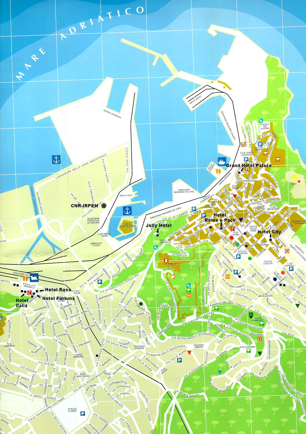 Ancona Map and Ancona Satellite Image