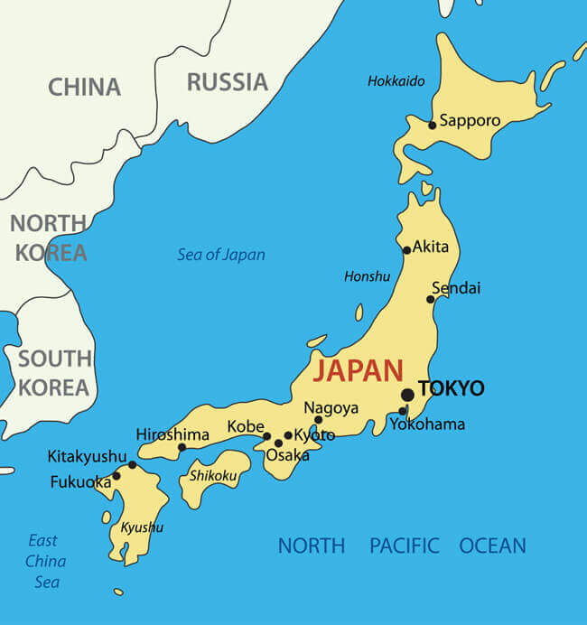 Japan Political Map