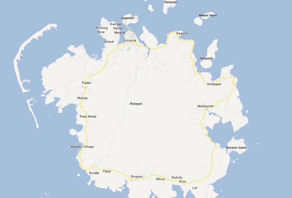 Micronesia Map and Micronesia Satellite Image