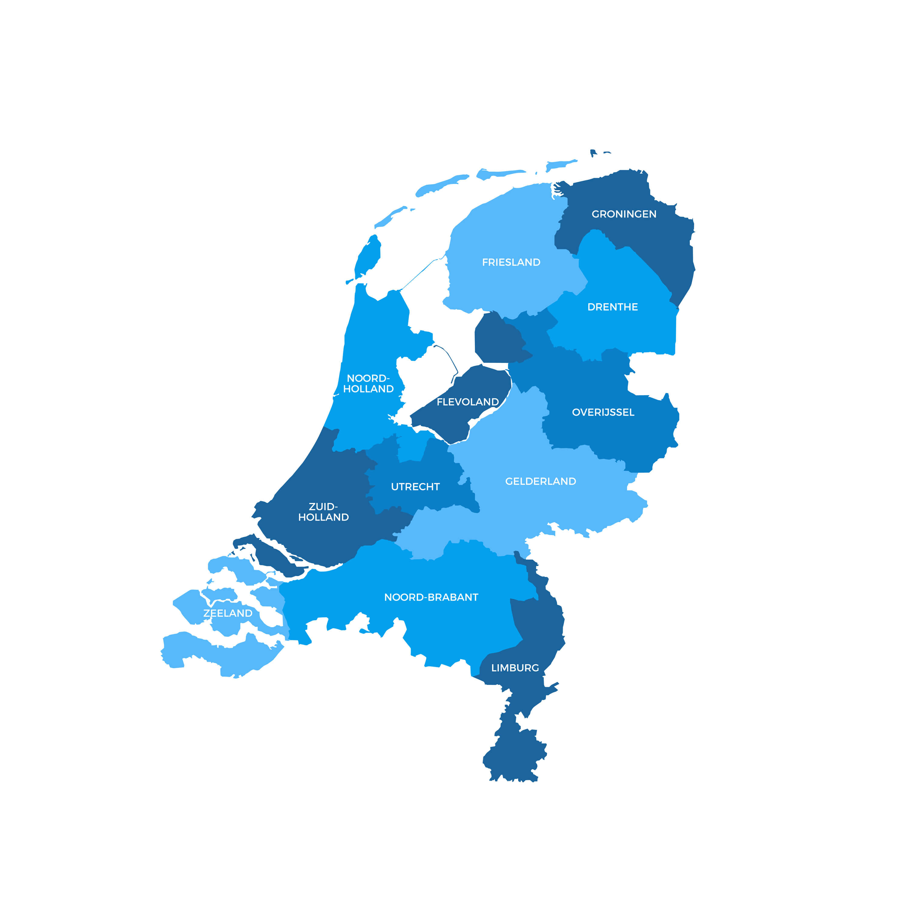 Netherlands Regions Map