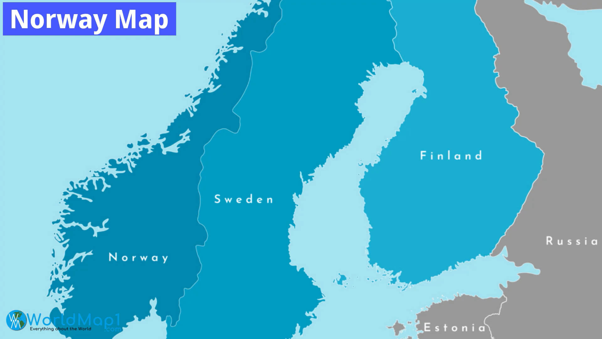 Norway Free Printable Map