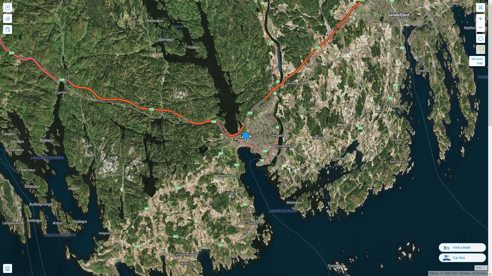 Larvik Map And Larvik Satellite Images