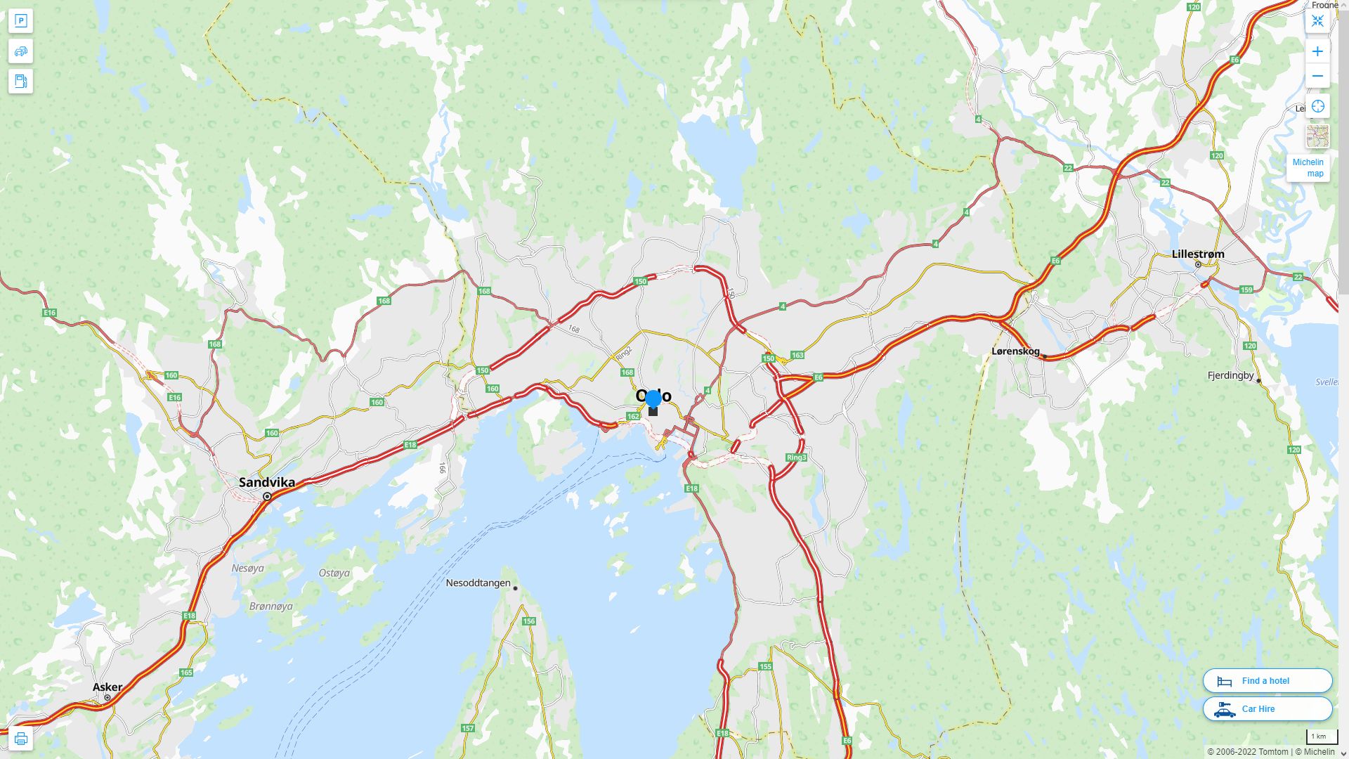 Oslo Map and Oslo Satellite Image