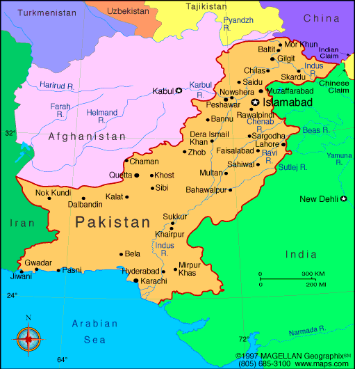 Bahawalpur Map and Bahawalpur Satellite Image