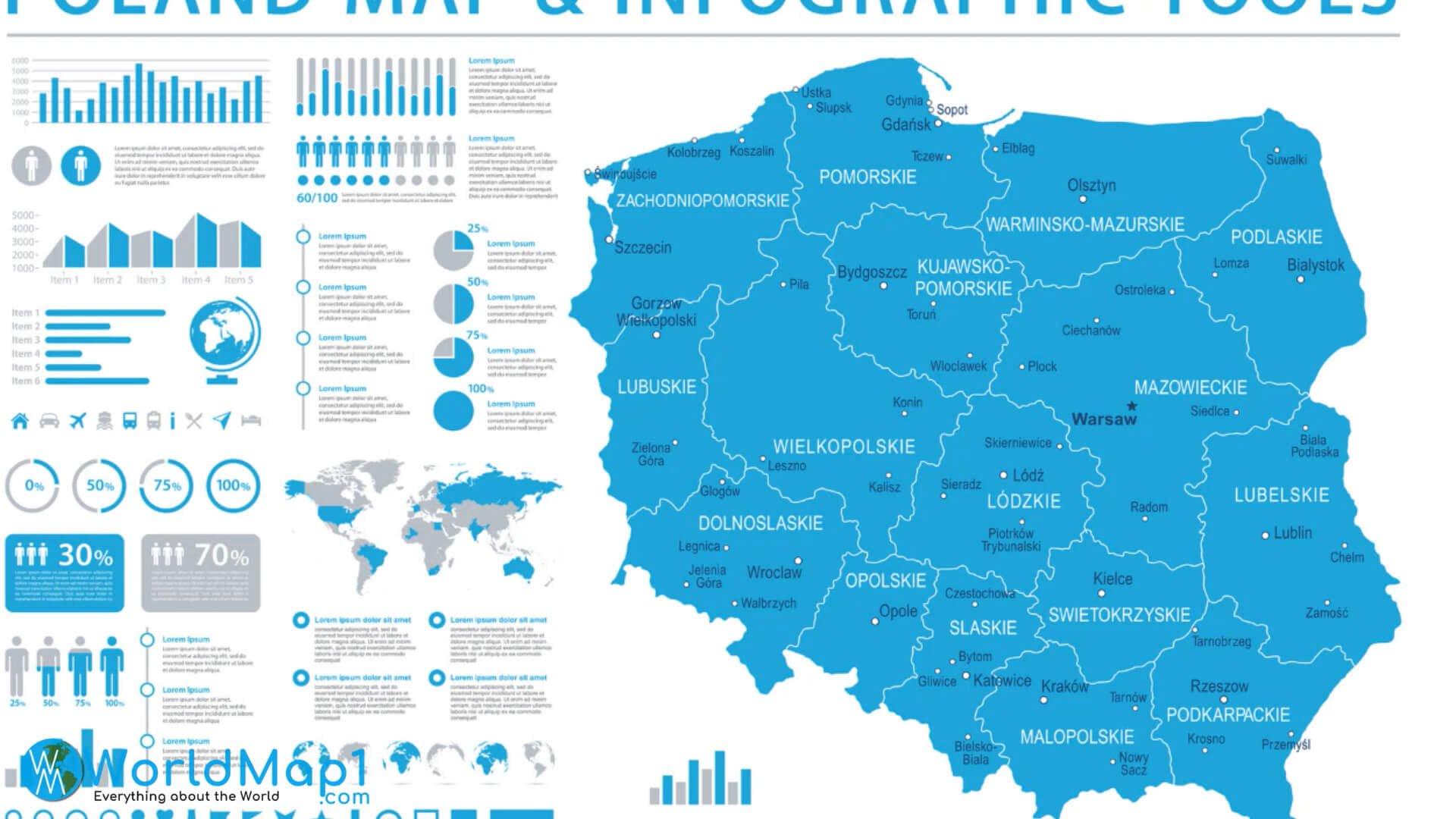 Large Poland Maps