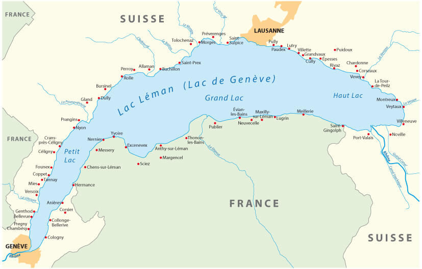 Lausanne Map and Lausanne Satellite Images