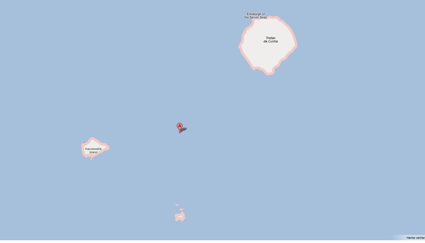 Tristan da Cunha Map and Tristan da Cunha Satellite Image