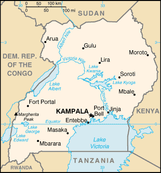 Satellite Map Of Uganda Uganda Map And Uganda Satellite Images