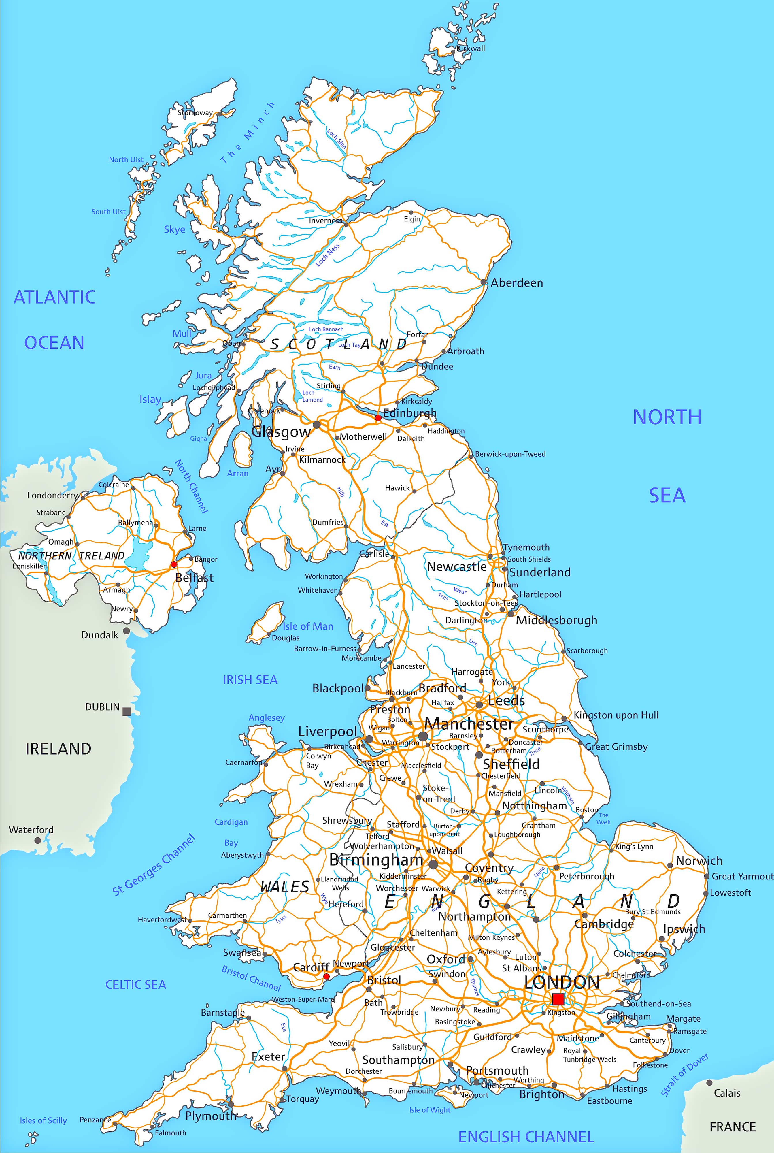 United Kingdom Road Map