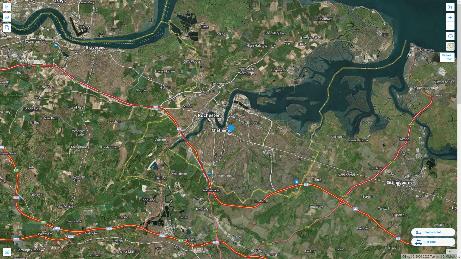 Chatham Map and Chatham Satellite Image