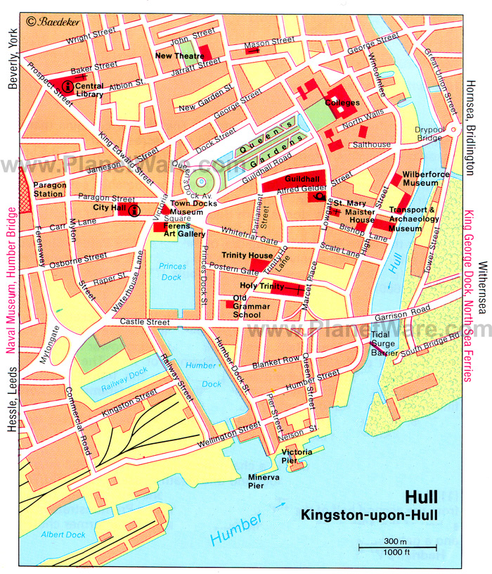 Kingston Upon Hull Map and Kingston Upon Hull Satellite Image