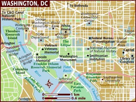 Washington Dc District Of Columbia Map And Washington Dc District Of Columbia Satellite Image