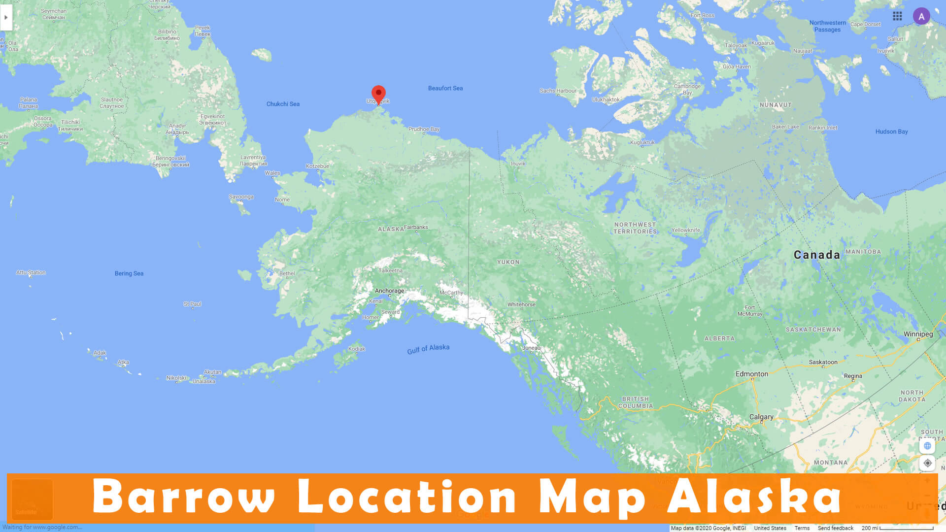 Barrow, Alaska Map