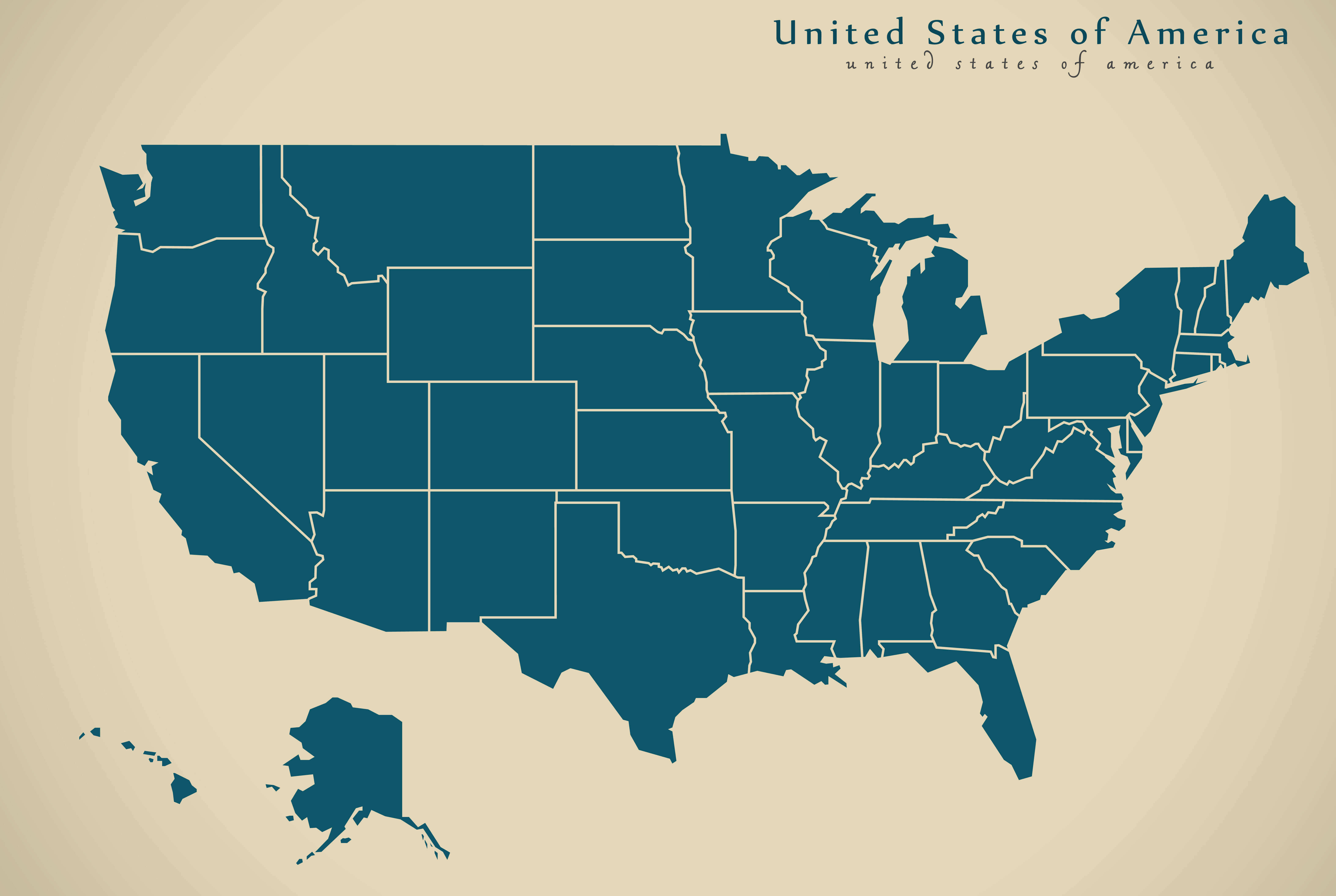 Blank United States Map