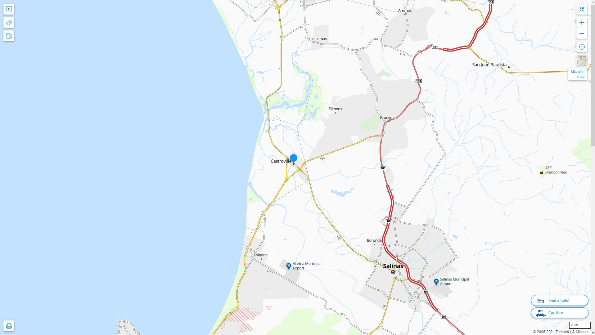 Castroville California Map and Castroville California Satellite Image