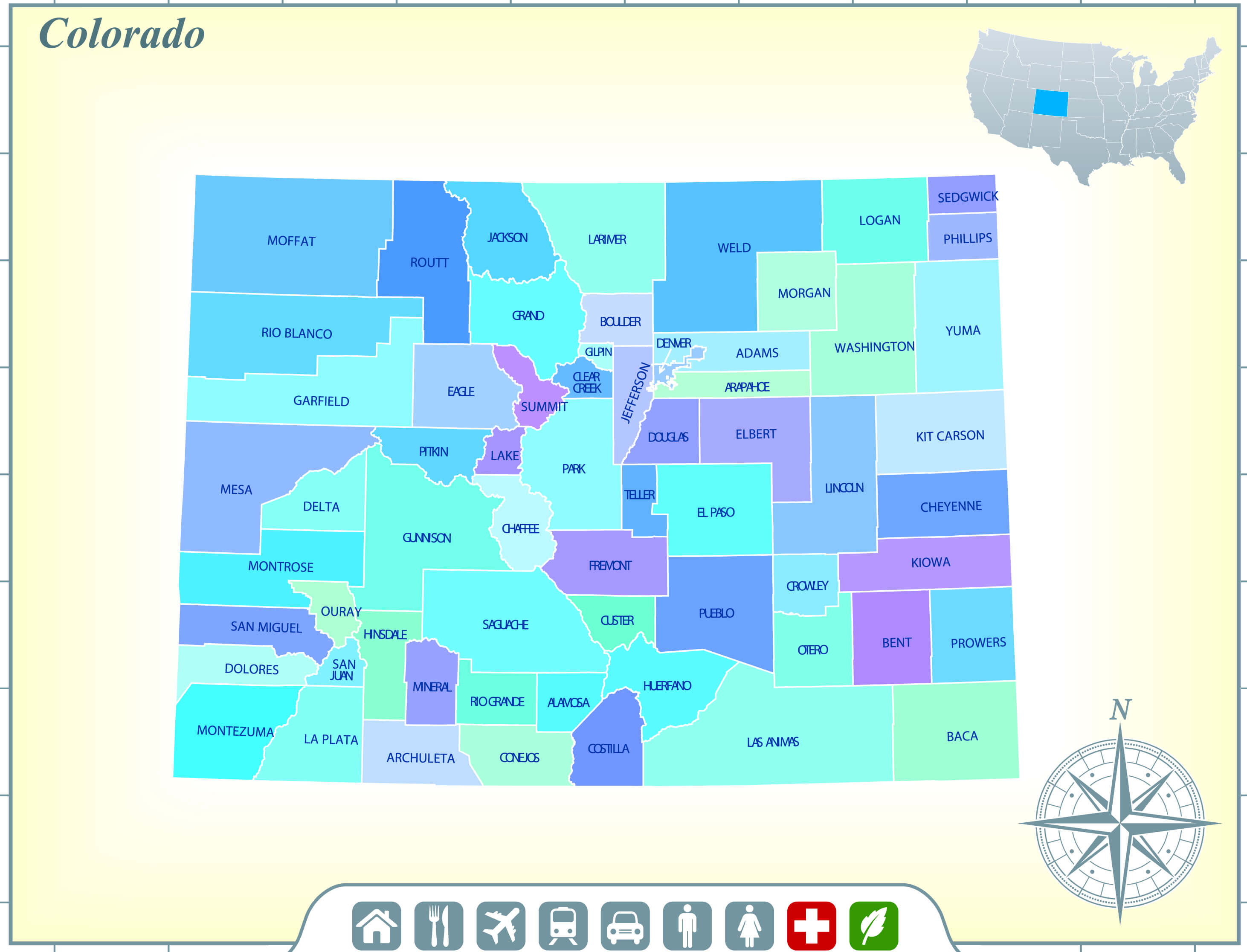 Colorado State Map