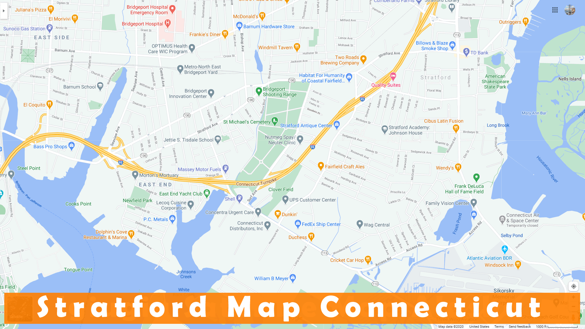 Stratford, Connecticut Map