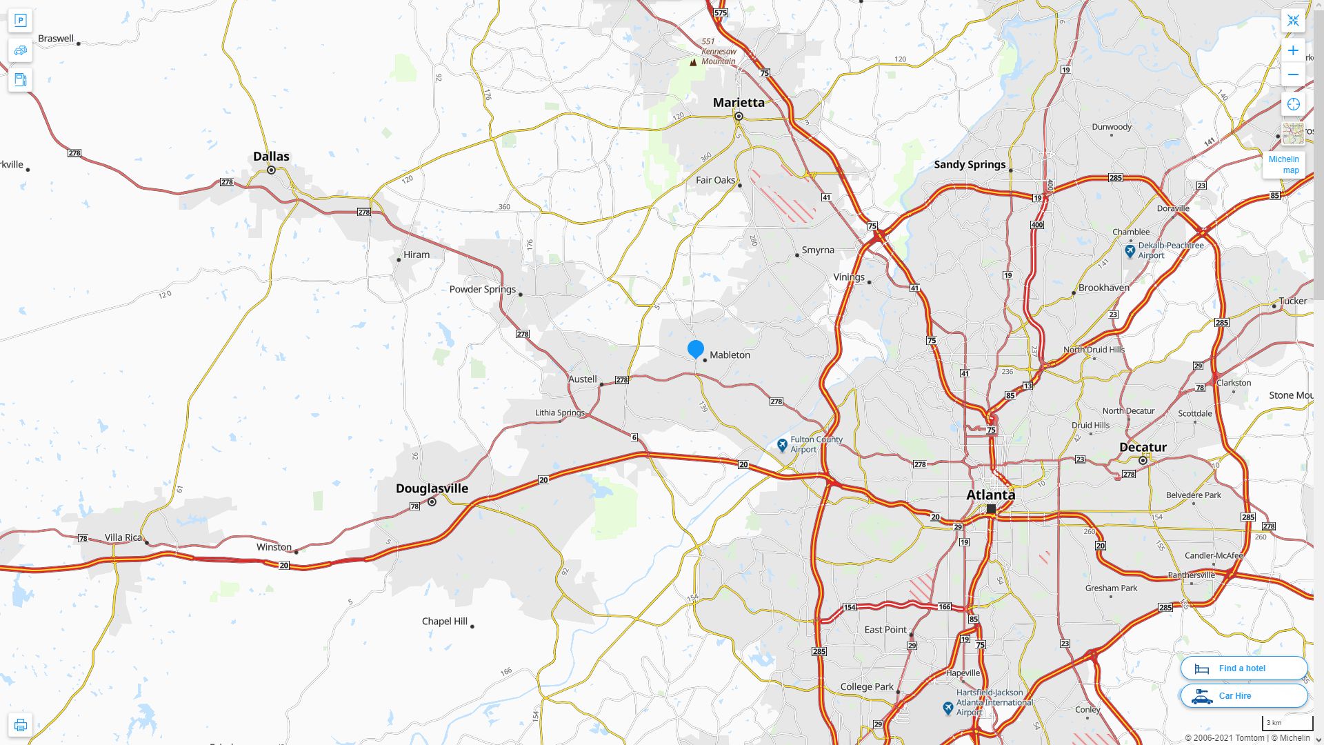 Mableton Georgia Map - United States