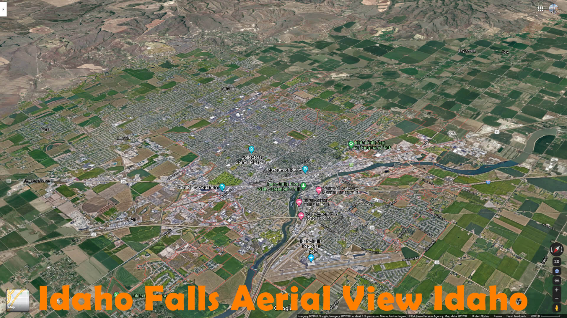 idaho Falls idaho Map and idaho Falls idaho Satellite Image