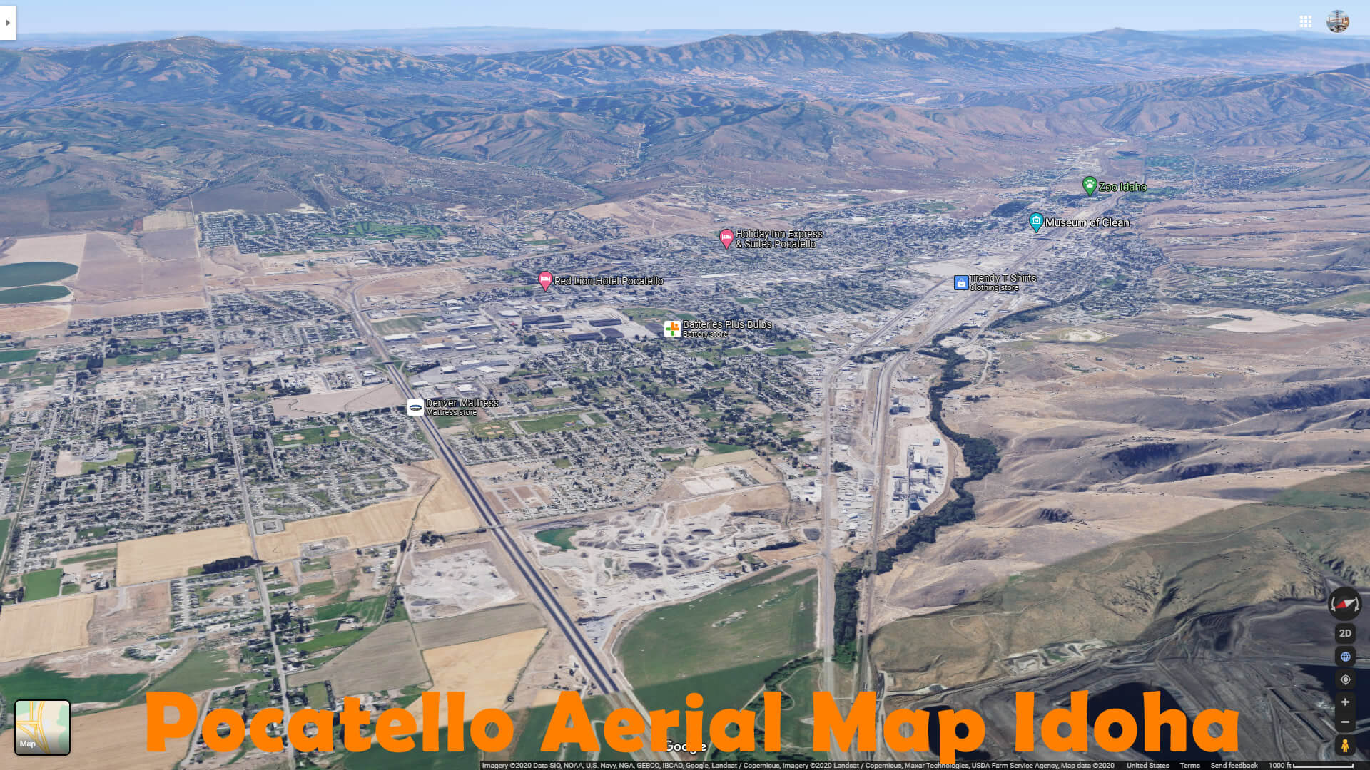 Pocatello, Idaho Map