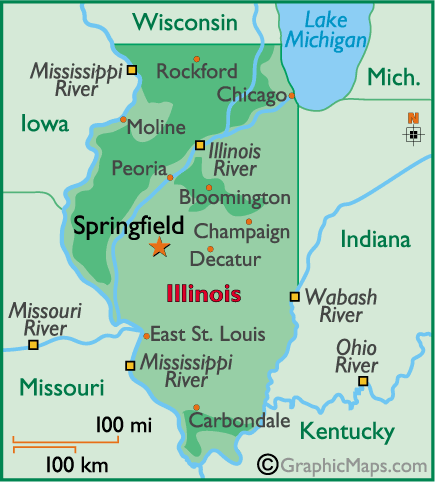 Springfield Illinois Map