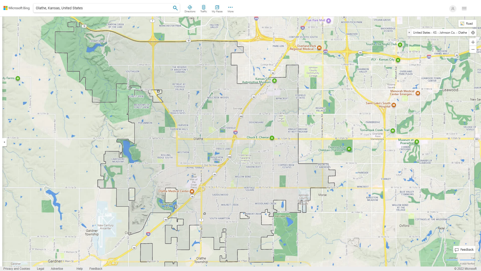 Olathe Kansas Map - United States