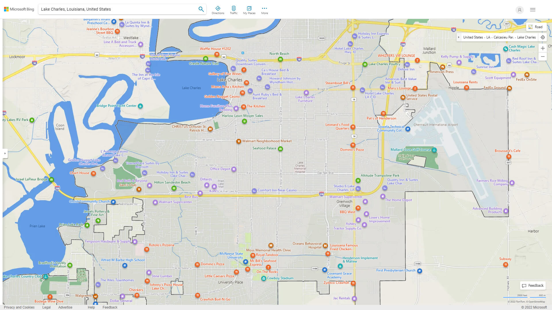 Lake Charles Louisiana Map - United States