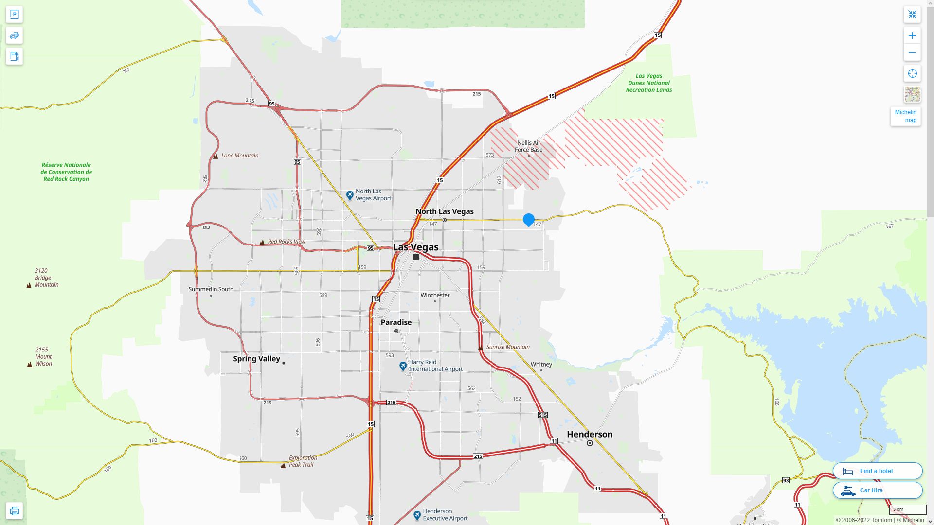 Sunrise Manor Nevada Map - United States