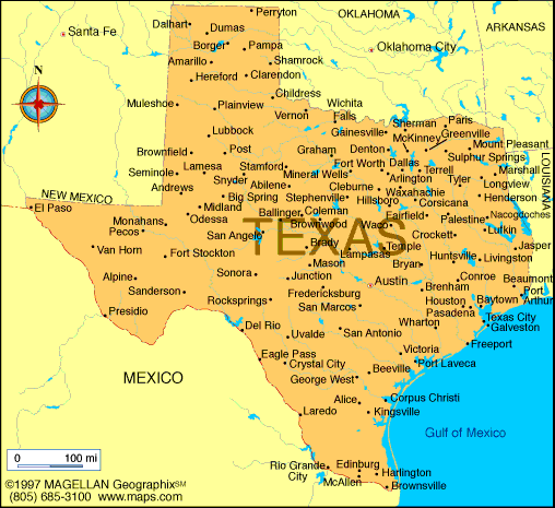 San Angelo Texas Map