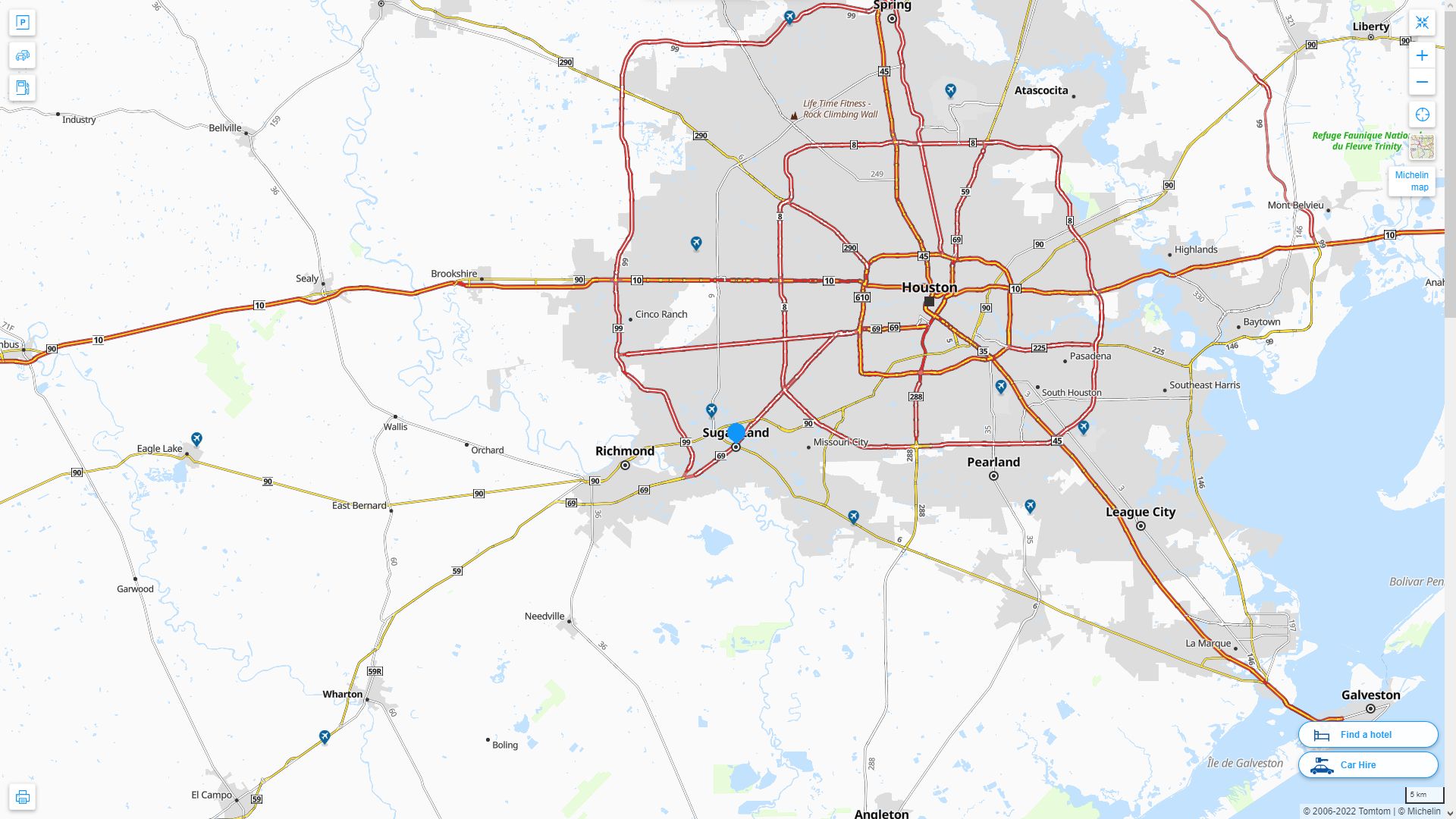 Sugar Land Texas Map - United States